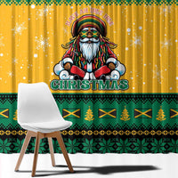 Jamaica Christmas Window Curtain Have Ah Irie Irie Christmas - Wonder Print Shop