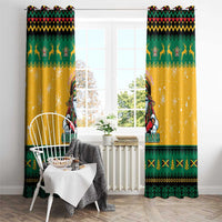 Jamaica Christmas Window Curtain Have Ah Irie Irie Christmas - Wonder Print Shop