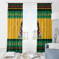 Jamaica Christmas Window Curtain Have Ah Irie Irie Christmas - Wonder Print Shop