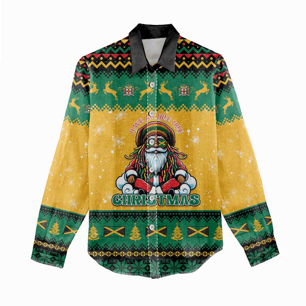 Jamaica Christmas Women Casual Shirt Have Ah Irie Irie Christmas - Wonder Print Shop