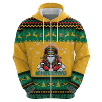 Jamaica Christmas Zip Hoodie Have Ah Irie Irie Christmas - Wonder Print Shop