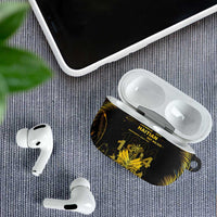 Haiti 1804 AirPods Case Gold Tropical Leaves And Coat Of Arms - Wonder Print Shop