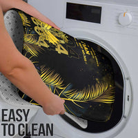 Haiti 1804 Bathroom Set Gold Tropical Leaves And Coat Of Arms - Wonder Print Shop