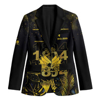 Haiti 1804 Blazer Gold Tropical Leaves And Coat Of Arms - Wonder Print Shop