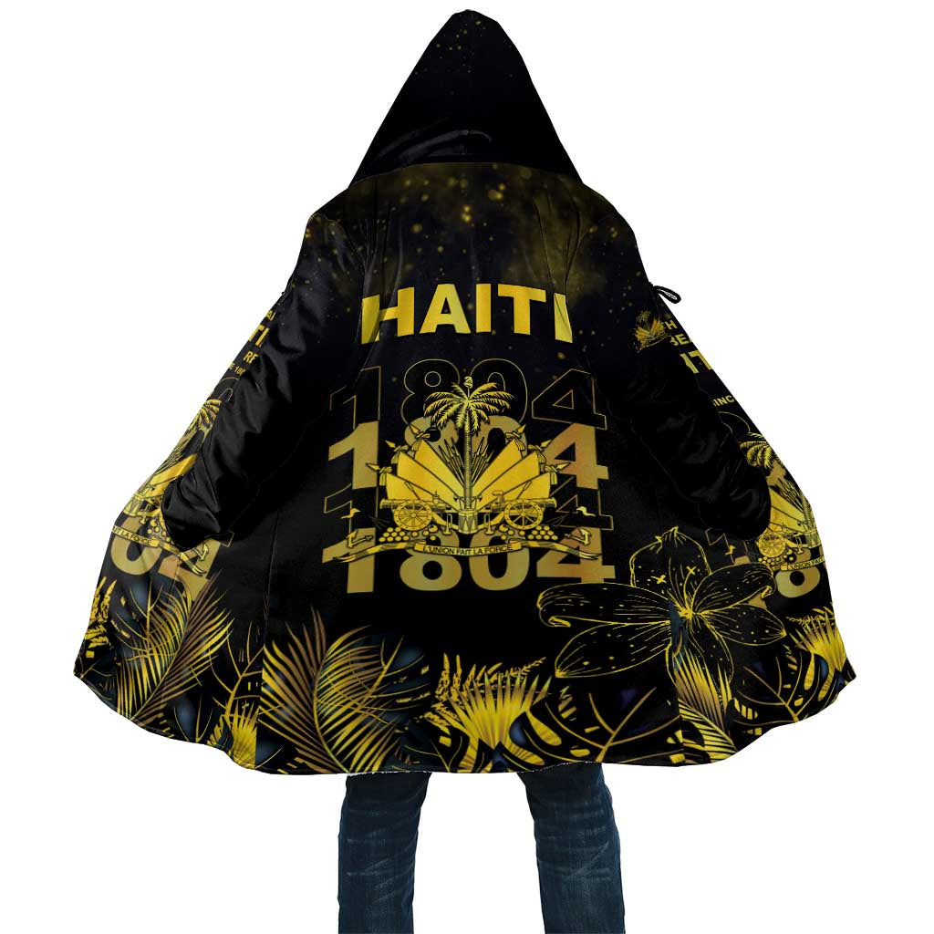 Haiti 1804 Cloak Gold Tropical Leaves And Coat Of Arms - Wonder Print Shop