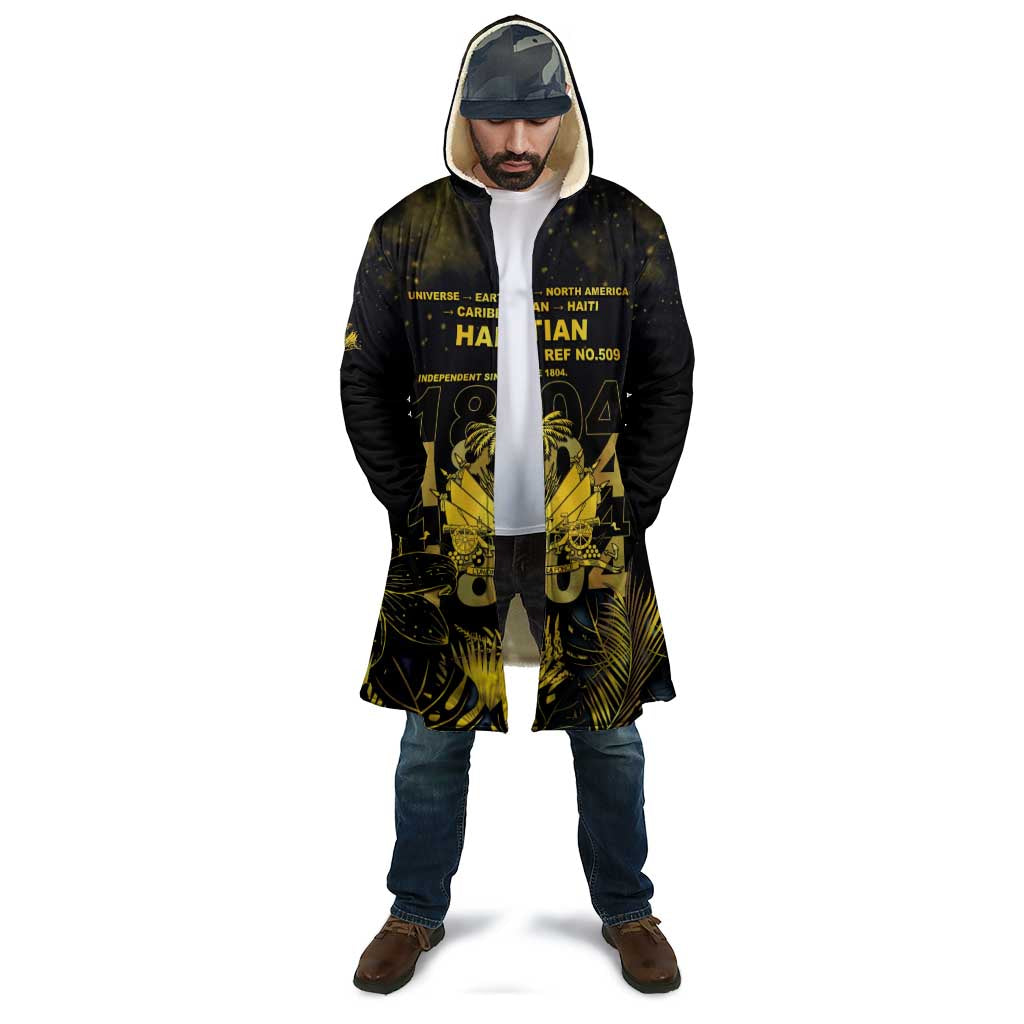 Haiti 1804 Cloak Gold Tropical Leaves And Coat Of Arms - Wonder Print Shop