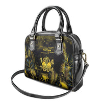 Haiti 1804 Shoulder Handbag Gold Tropical Leaves And Coat Of Arms - Wonder Print Shop