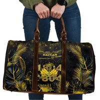 Haiti 1804 Travel Bag Gold Tropical Leaves And Coat Of Arms - Wonder Print Shop