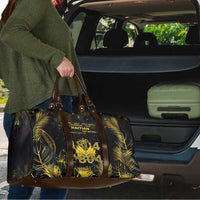 Haiti 1804 Travel Bag Gold Tropical Leaves And Coat Of Arms - Wonder Print Shop