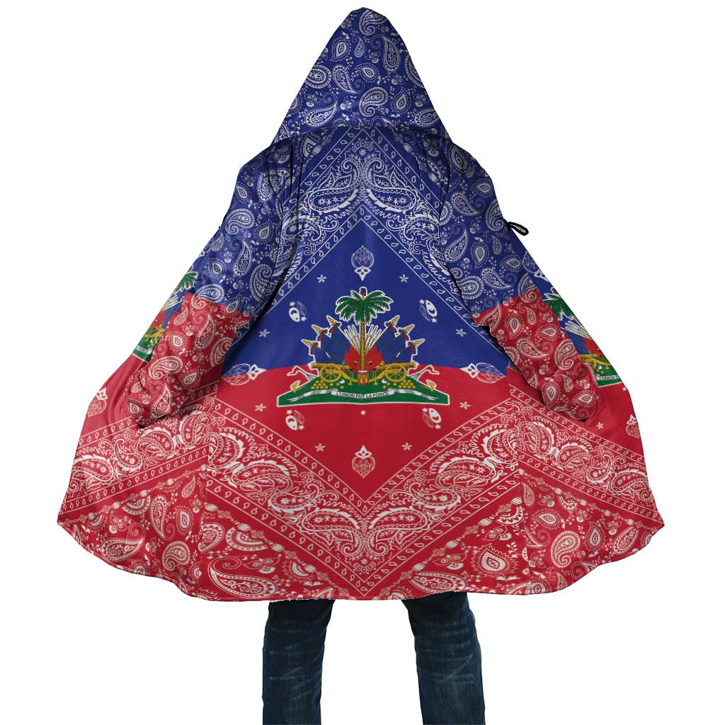 Haiti Paisley Cloak Haitian Flag Bandana Style - Wonder Print Shop