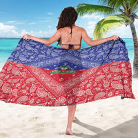 Haiti Paisley Sarong Haitian Flag Bandana Style - Wonder Print Shop