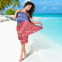 Haiti Paisley Sarong Haitian Flag Bandana Style - Wonder Print Shop