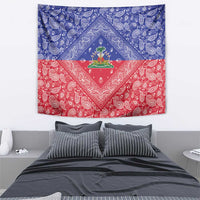 Haiti Paisley Tapestry Haitian Flag Bandana Style - Wonder Print Shop