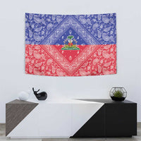 Haiti Paisley Tapestry Haitian Flag Bandana Style - Wonder Print Shop