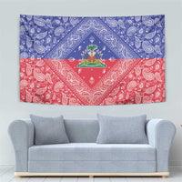 Haiti Paisley Tapestry Haitian Flag Bandana Style - Wonder Print Shop