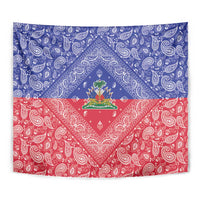 Haiti Paisley Tapestry Haitian Flag Bandana Style - Wonder Print Shop
