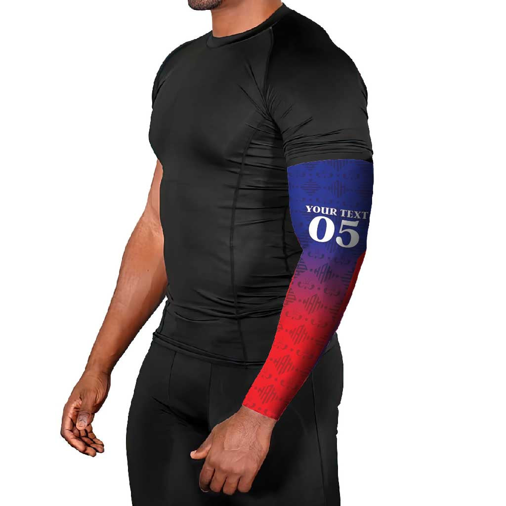 Custom Haiti Football Arm Sleeves Sporty Style - Wonder Print Shop