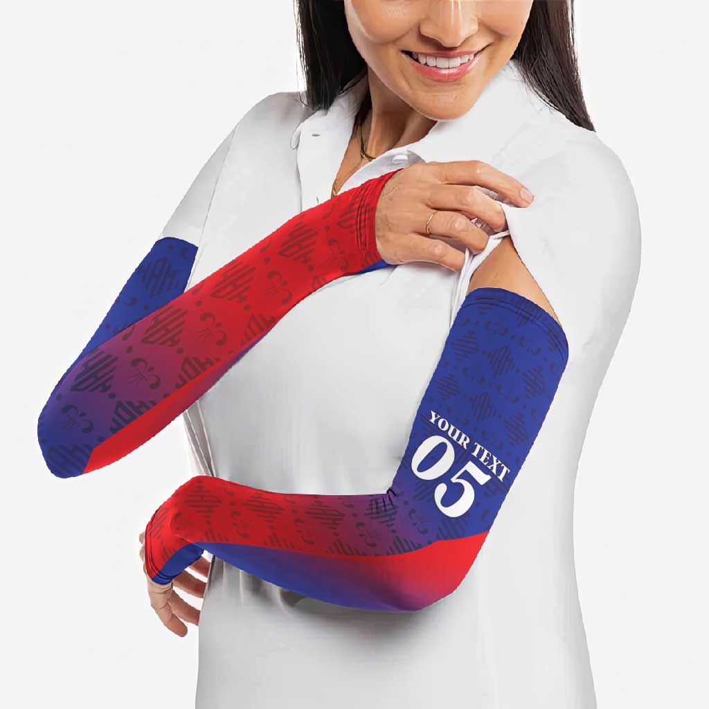 Custom Haiti Football Arm Sleeves Sporty Style - Wonder Print Shop