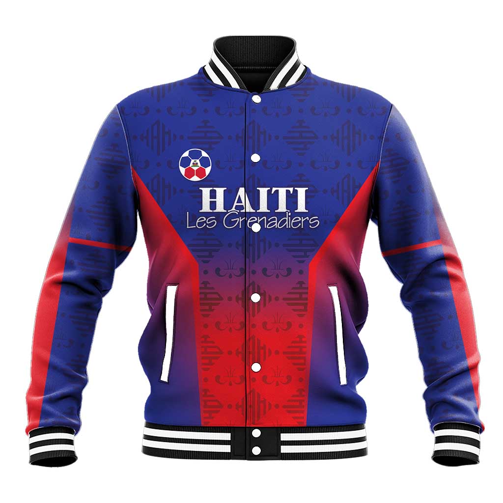 Custom Haiti Football Baseball Jacket Sporty Style - Wonder Print Shop