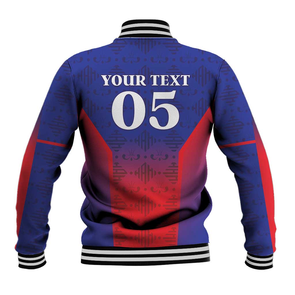 Custom Haiti Football Baseball Jacket Sporty Style - Wonder Print Shop