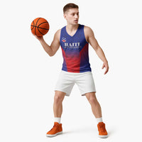 Custom Haiti Football Basketball Jersey Sporty Style - Wonder Print Shop