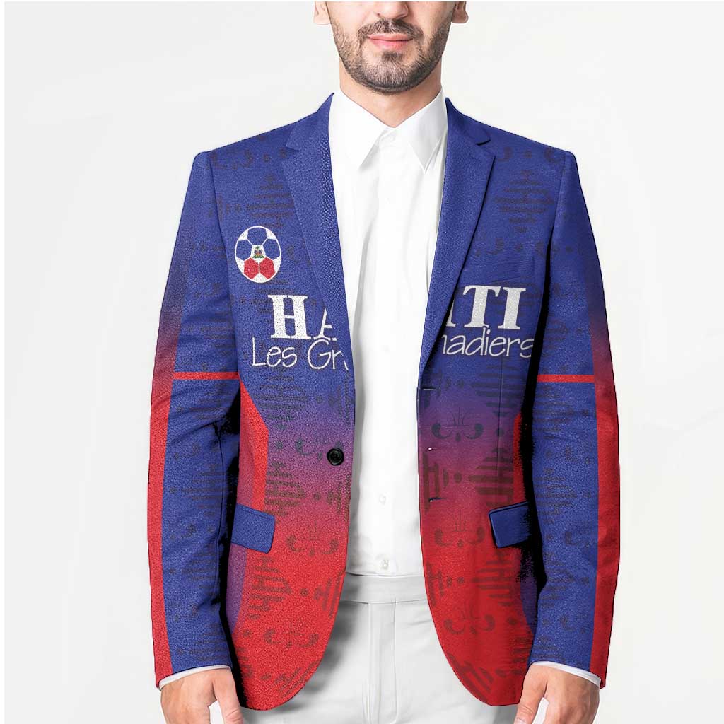 Custom Haiti Football Blazer Sporty Style - Wonder Print Shop