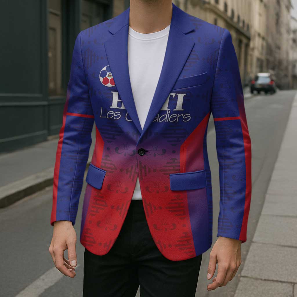 Custom Haiti Football Blazer Sporty Style - Wonder Print Shop