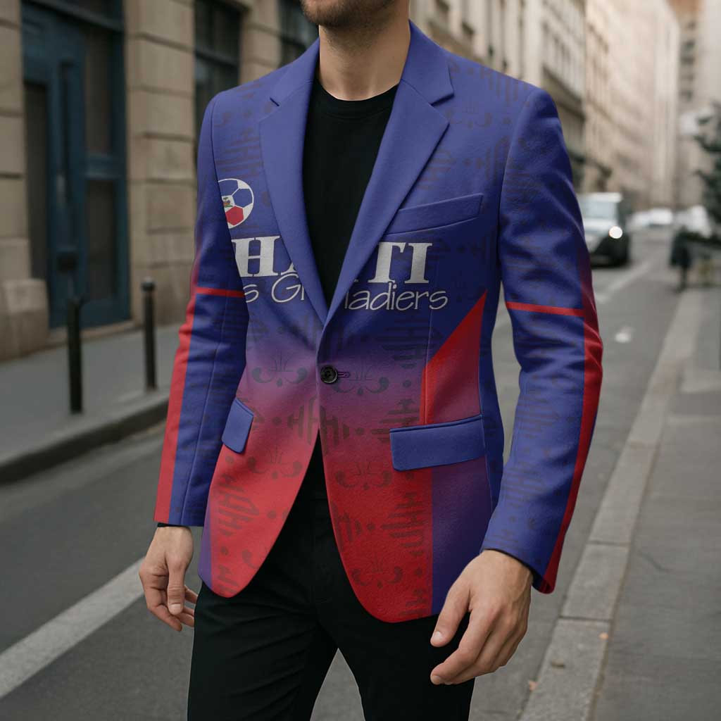 Custom Haiti Football Blazer Sporty Style - Wonder Print Shop