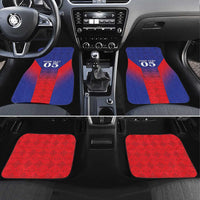 Custom Haiti Football Car Mats Sporty Style - Wonder Print Shop
