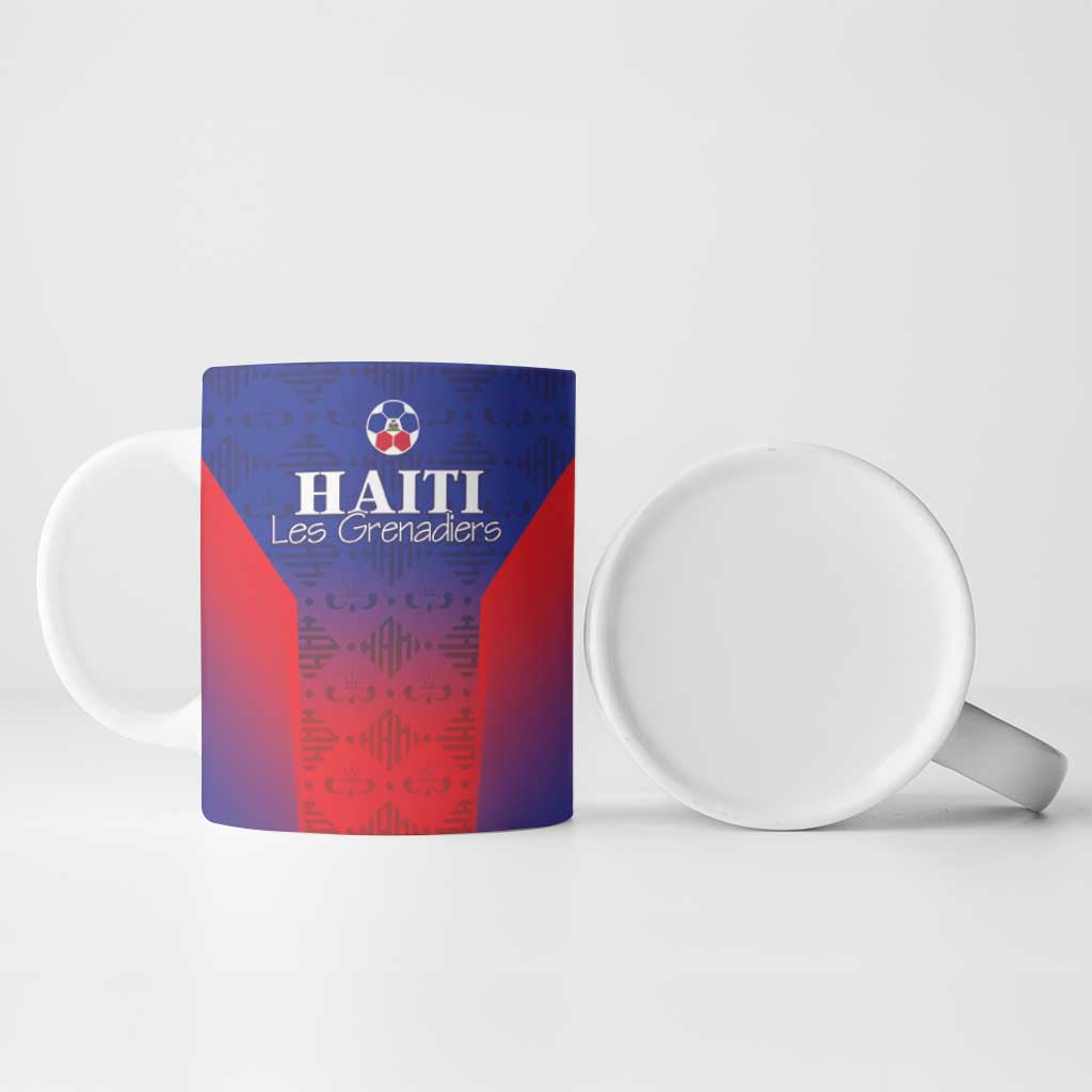 Custom Haiti Football Ceramic Mug Sporty Style - Wonder Print Shop