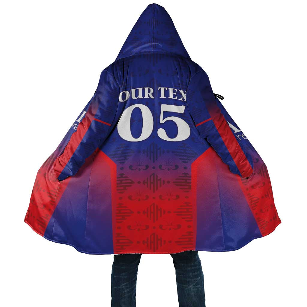 Custom Haiti Football Cloak Sporty Style - Wonder Print Shop