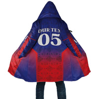 Custom Haiti Football Cloak Sporty Style - Wonder Print Shop