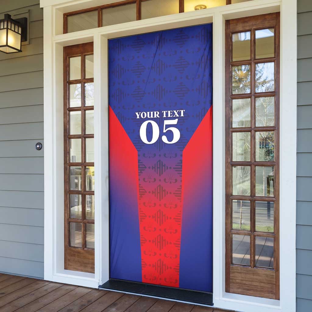 Custom Haiti Football Door Cover Sporty Style - Wonder Print Shop