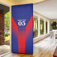 Custom Haiti Football Door Cover Sporty Style - Wonder Print Shop