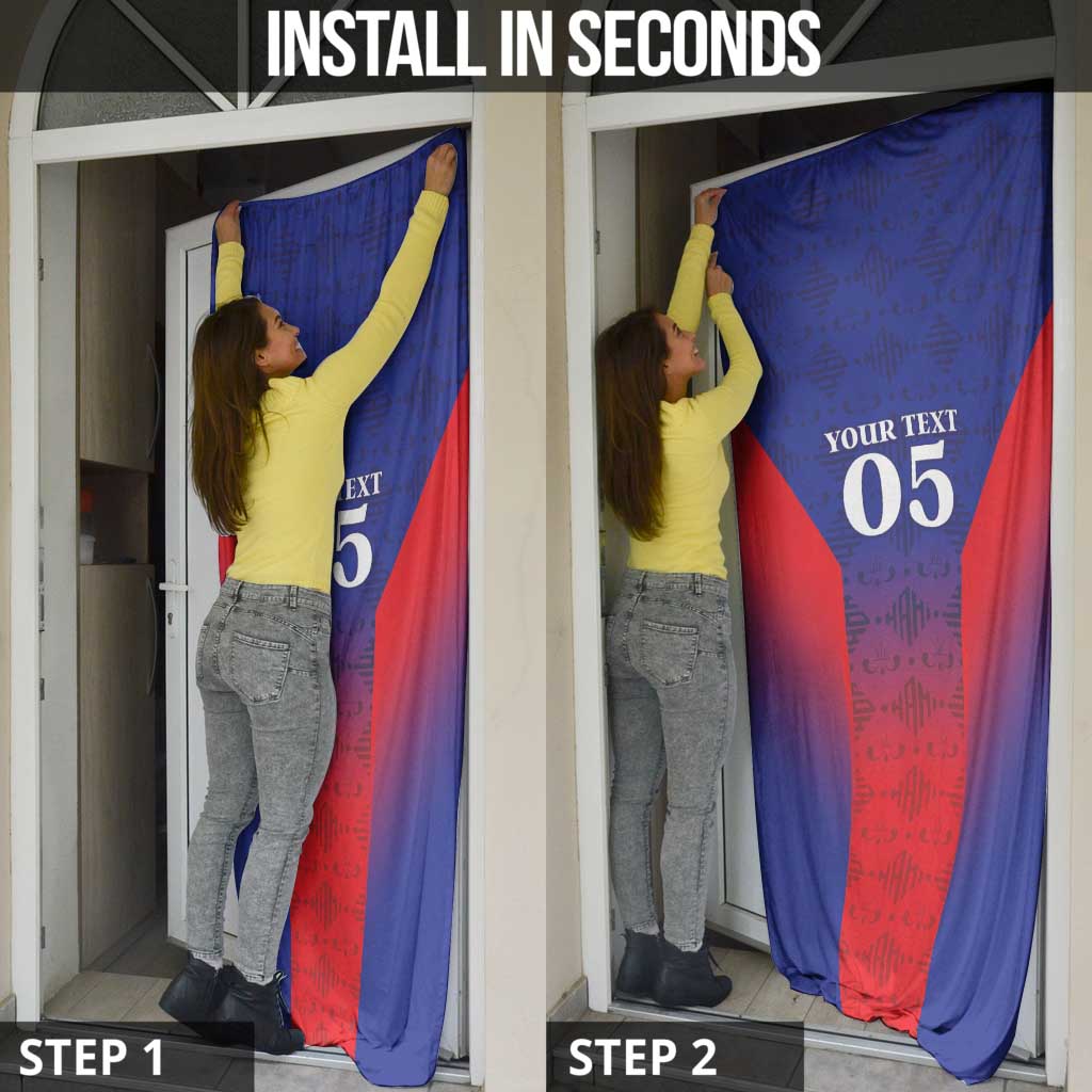 Custom Haiti Football Door Cover Sporty Style - Wonder Print Shop