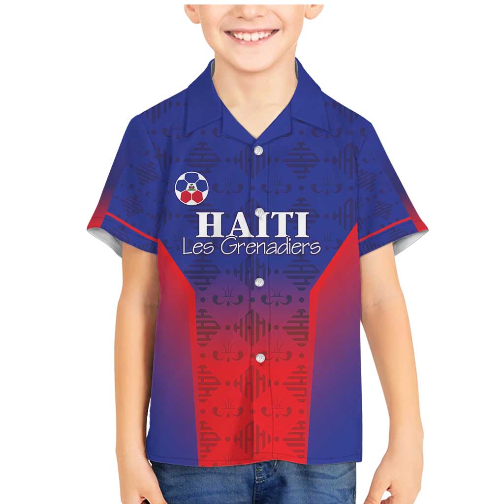 Custom Haiti Football Family Matching Mermaid Dress and Hawaiian Shirt Sporty Style - Wonder Print Shop