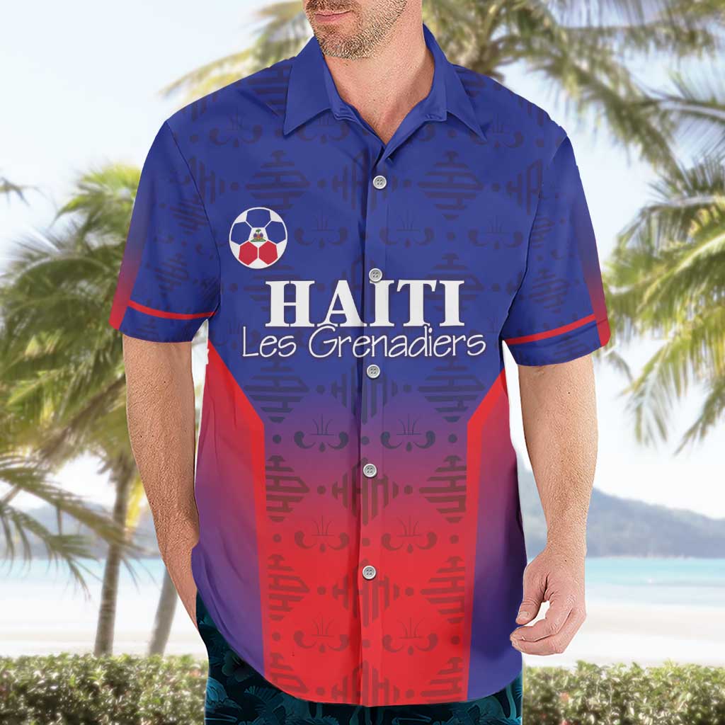 Custom Haiti Football Hawaiian Shirt Sporty Style - Wonder Print Shop