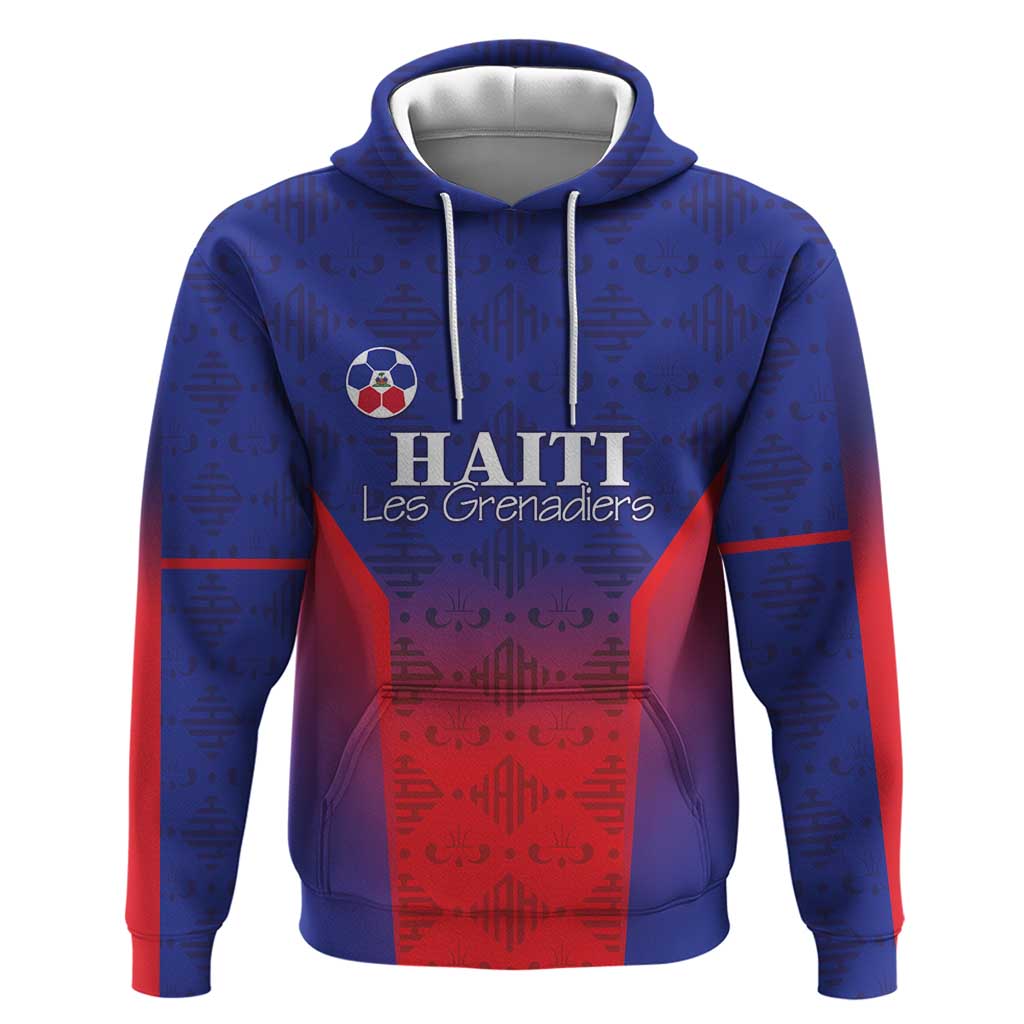 Custom Haiti Football Hoodie Sporty Style - Wonder Print Shop