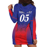 Custom Haiti Football Hoodie Dress Sporty Style - Wonder Print Shop