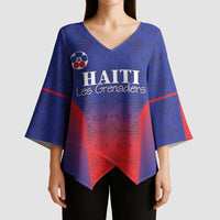 Custom Haiti Football Kimono Sleeve Blouse Sporty Style - Wonder Print Shop
