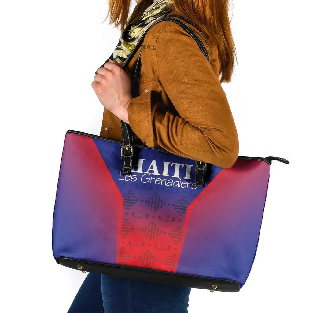 Haiti Football Leather Tote Bag Sporty Style - Wonder Print Shop