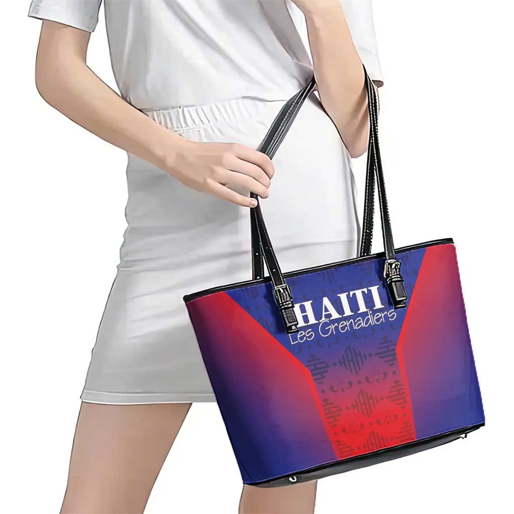 Haiti Football Leather Tote Bag Sporty Style - Wonder Print Shop