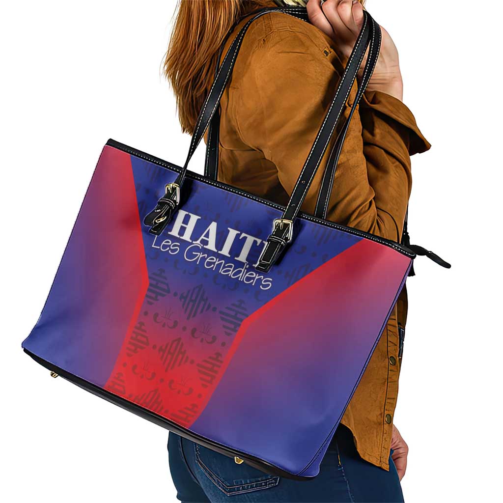 Haiti Football Leather Tote Bag Sporty Style - Wonder Print Shop