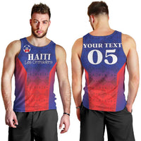 Custom Haiti Football Men Tank Top Sporty Style - Wonder Print Shop