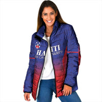 Custom Haiti Football Padded Jacket Sporty Style - Wonder Print Shop