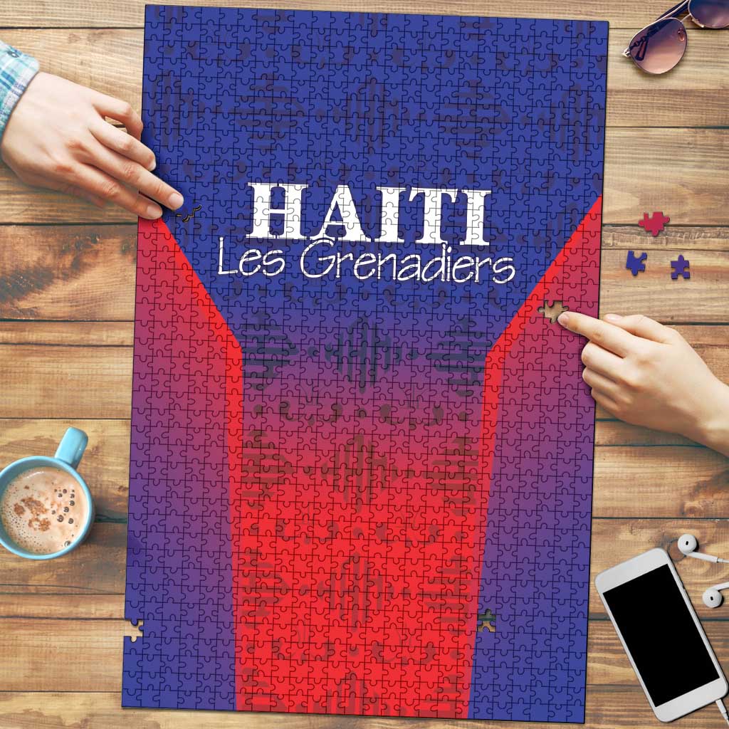 Haiti Football Puzzle Sporty Style - Wonder Print Shop