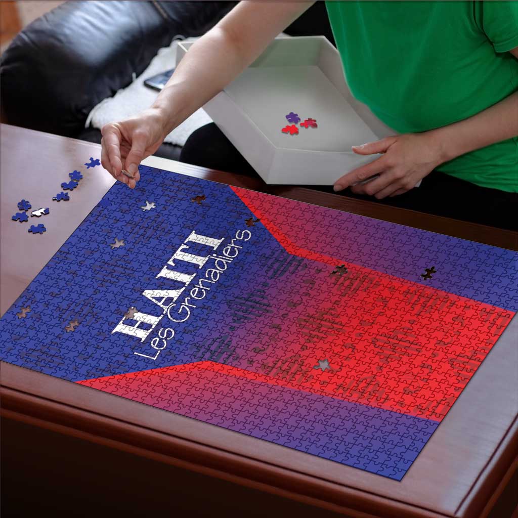 Haiti Football Puzzle Sporty Style - Wonder Print Shop