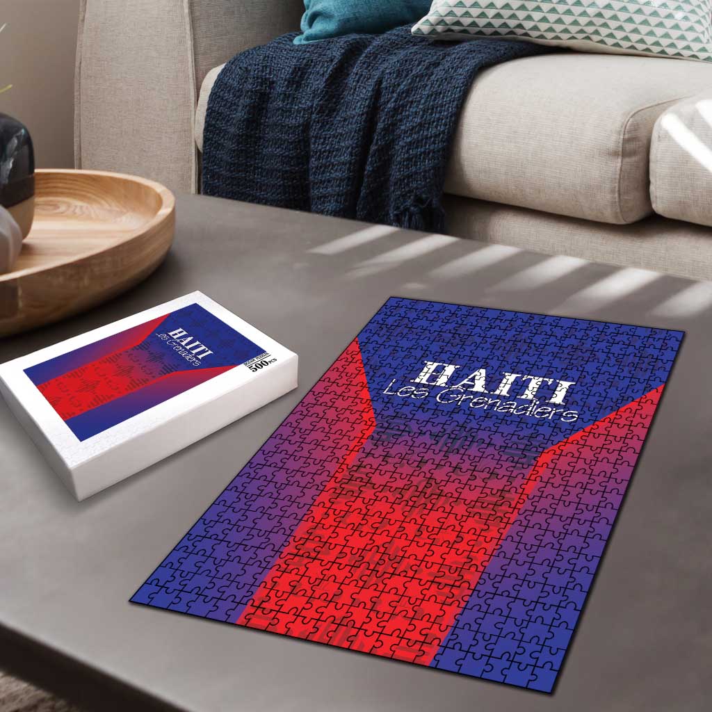 Haiti Football Puzzle Sporty Style - Wonder Print Shop