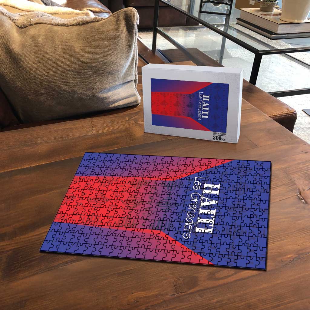 Haiti Football Puzzle Sporty Style - Wonder Print Shop