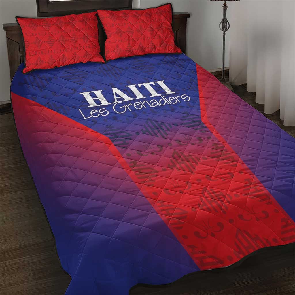 Haiti Football Quilt Bed Set Sporty Style - Wonder Print Shop
